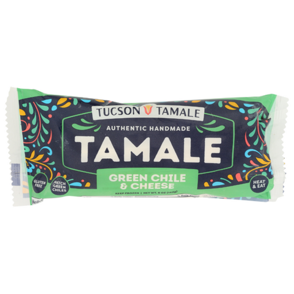 Tucson Tamale Green Chile & Cheese Tamale