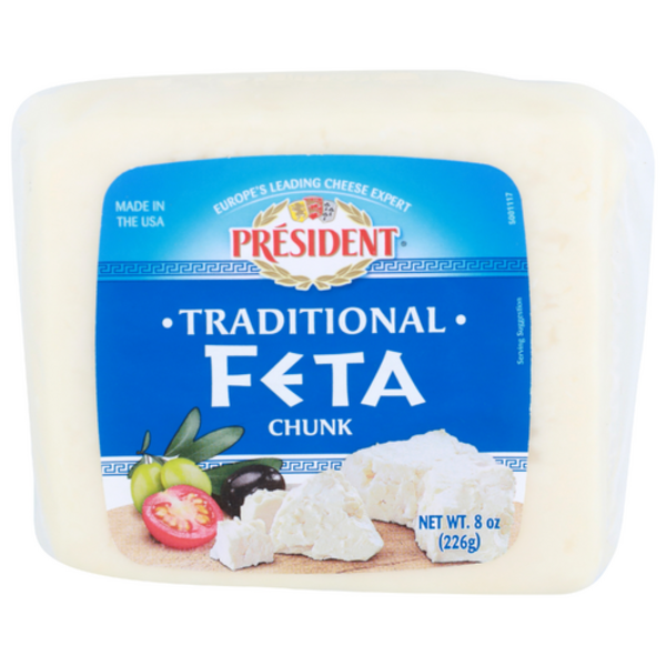 President Plain Feta Chunk Cheese