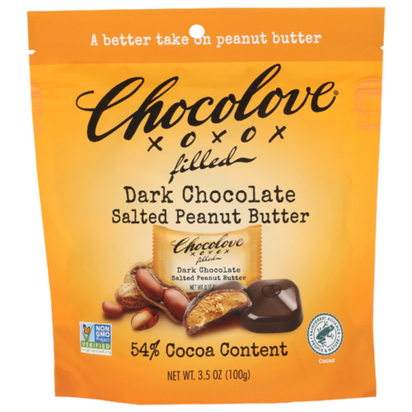 Chocolove Salted Peanut Butter Dark Chocolate Bites