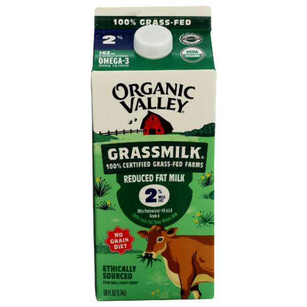 Organic Valley Organic Ultra Pasteurized 2% Grass Milk
