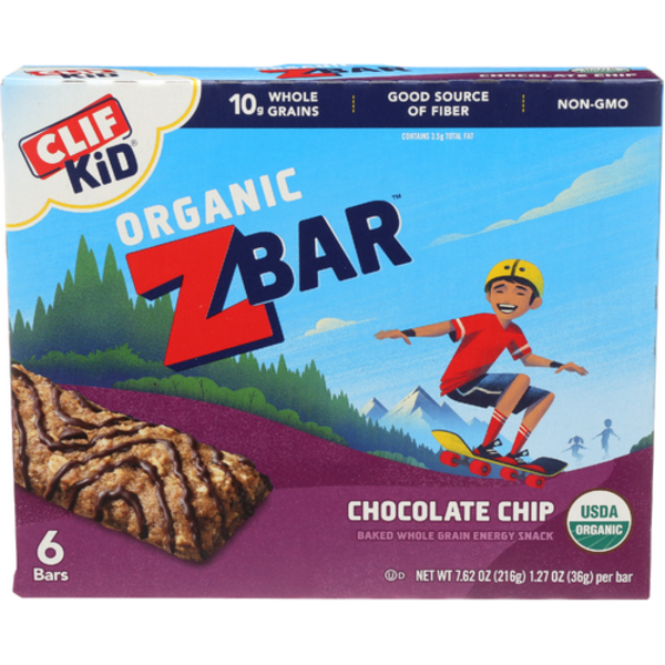 Clif Kid Chocolate Chip Z Bar 6 Pack