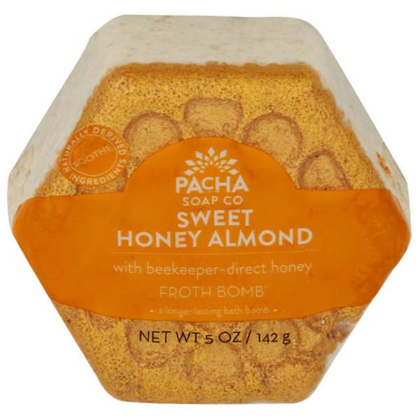 Pacha Soap Co Sweet Honey Almond Froth Bath Bomb