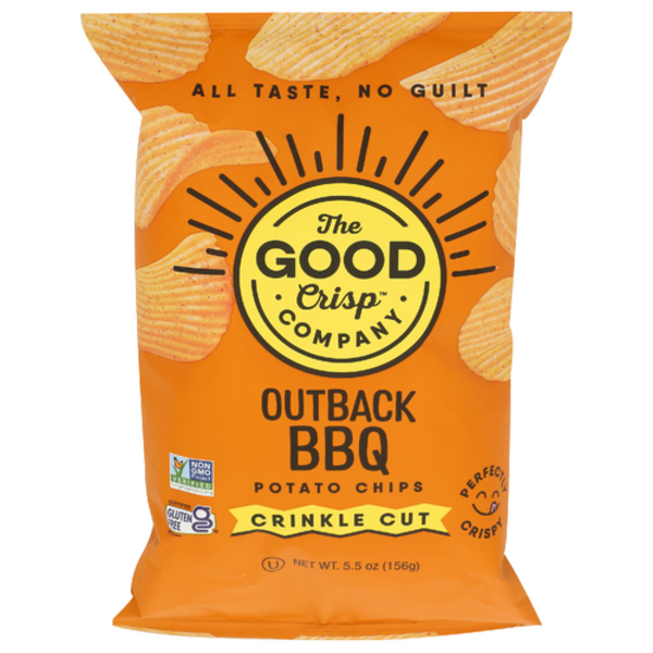 The Good Crisp Company Outback BBQ Crinkle Cut Potato Chips