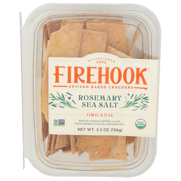 Firehook Organic Rosemary Sea Salt Crackers