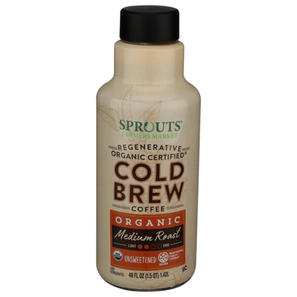 Sprouts Regenerative Organic Certified Unsweetened Medium Roast Cold Brew Coffee