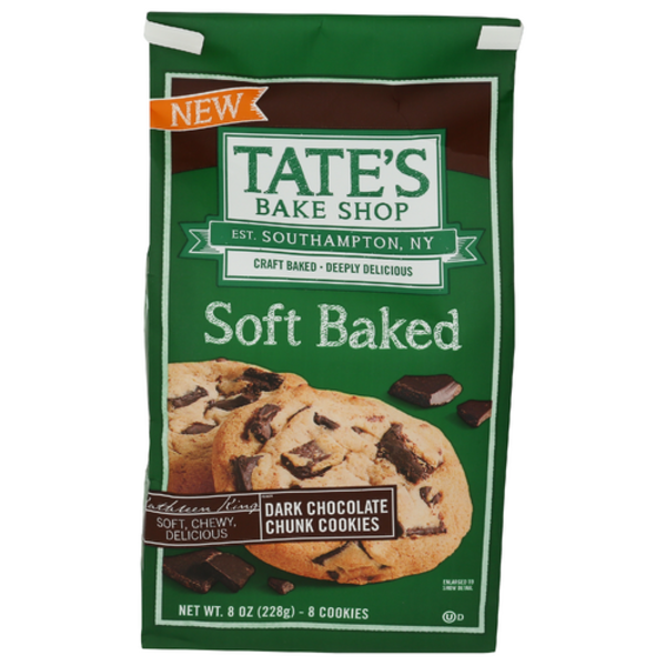 Tate's Bake Shop Dark Chocolate Chunk Soft Baked Cookies