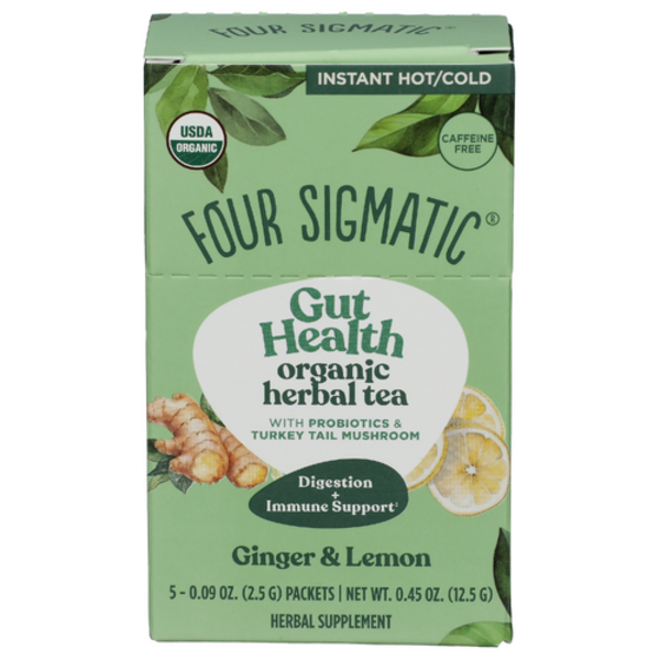 Four Sigmatic Organic Ginger & Lemon Gut Health Herbal Tea