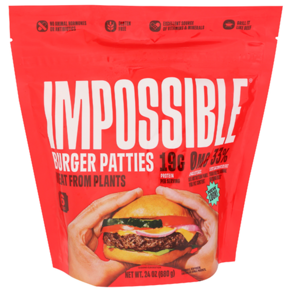 Impossible Burger Patties Made From Plants