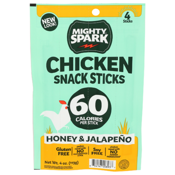 Mighty Spark Food Co. Honey & Jalapeno Chicken Snack Sticks