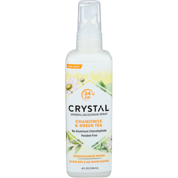 Crystal Chamomile & Green Tea Essence Body Spray Deodorant