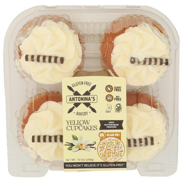 Antoninas Bakery Yellow Cupcakes 4 Pack