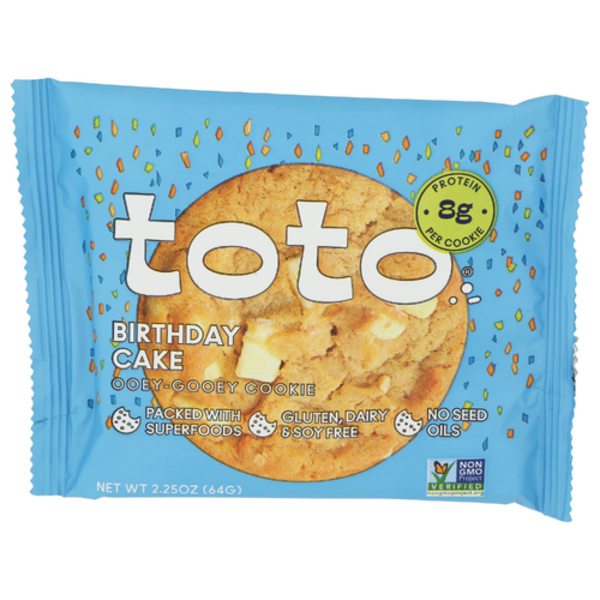 Toto Foods Co Birthday Cake Seed Oil Free Cookie