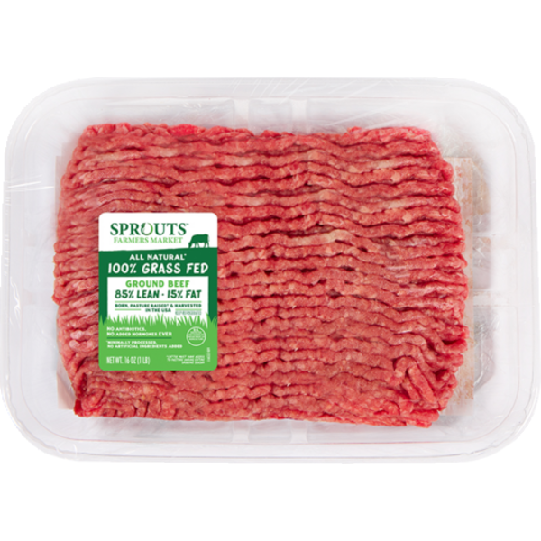 Sprouts 100% Grass-Fed 85% Lean Fresh Ground Beef