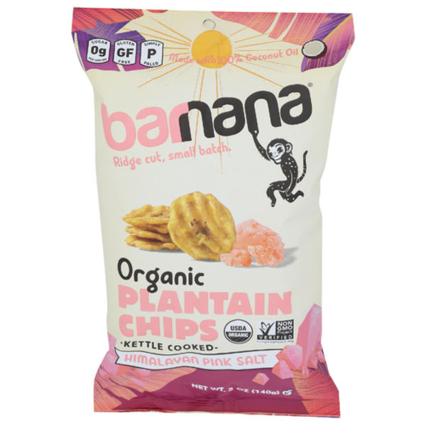 Bara Organic Himalayan Pink Sea Salt Plantain Chips