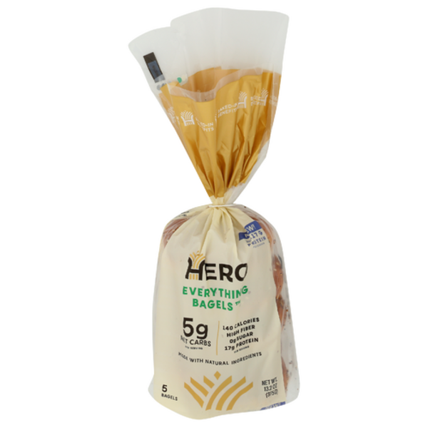 Hero Bread Everything Bagels 5 Pack