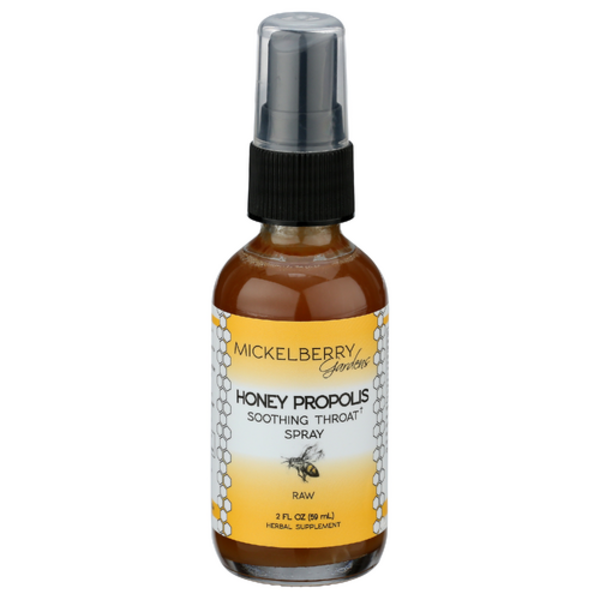 Mickleberry Gardens Raw Honey Propolis Soothing Throat Spray