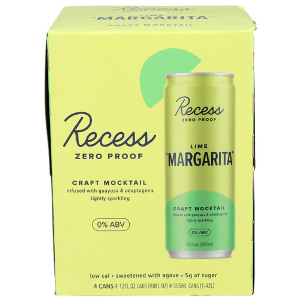 Recess Lime "Margarita" Craft Mocktail 4 Pack