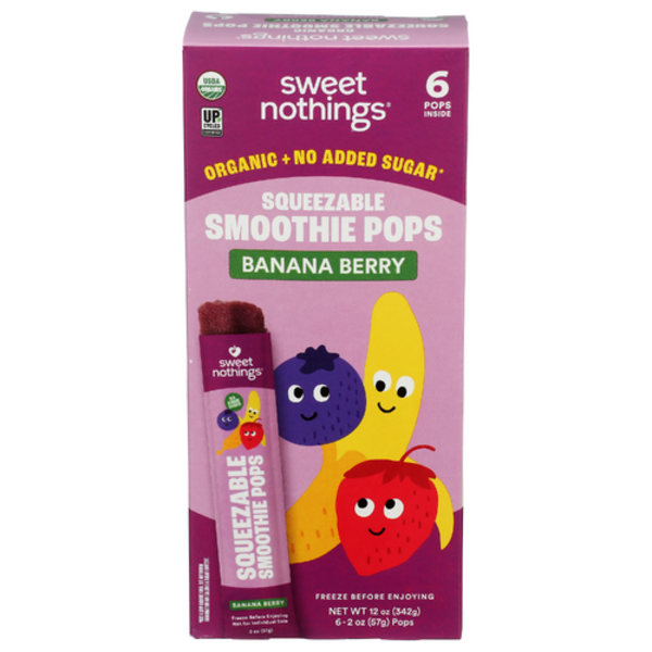 Sweet Nothings Organic Baa Berry Squeezable Smoothie 6 Pack
