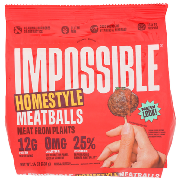 Impossible Homestyle Meatballs Made From Plants