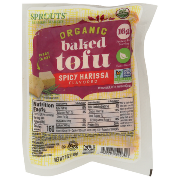 Sprouts Organic Spicy Harissa Baked Tofu