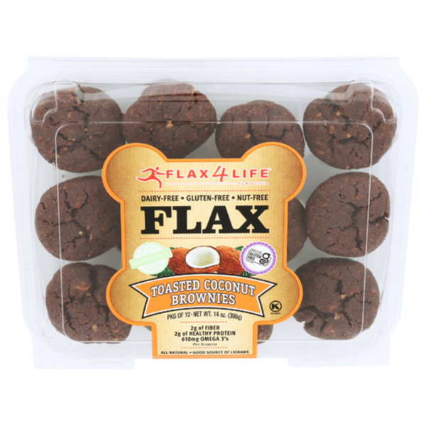 Flax4life Toasted Coconut Brownie