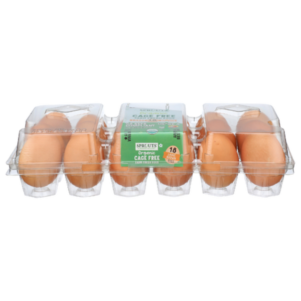 Sprouts Organic Cage Free Large Grade A Brown Eggs