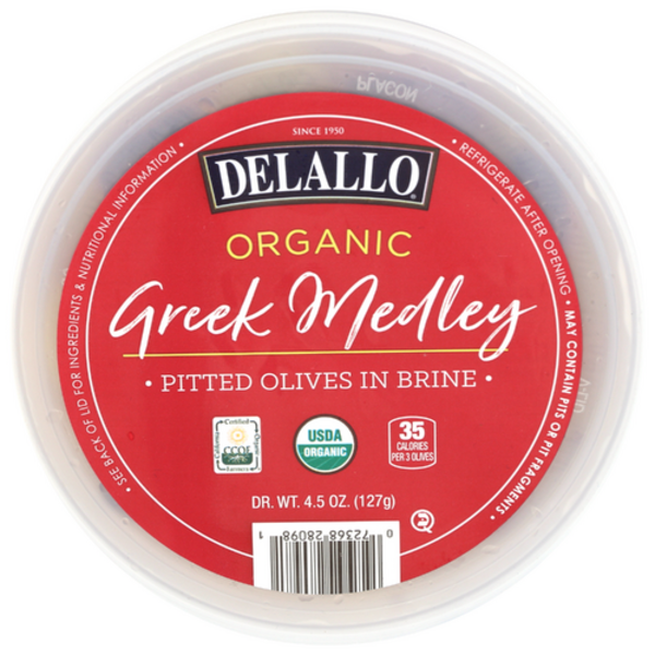 Delallo Organic Pitted Greek Medley Olives In Brine