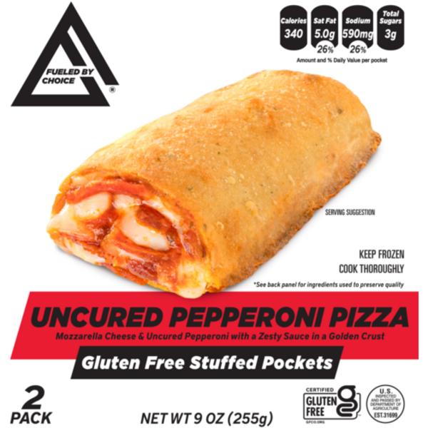 Fueled By Choice Uncured Pepperoni Pizza Stuffed Sandwiches 2 Pack