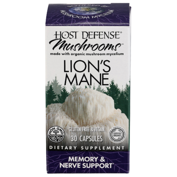 Host Defense Lion's Mane Mushrooms Memory & Nerve Mushrooms Support