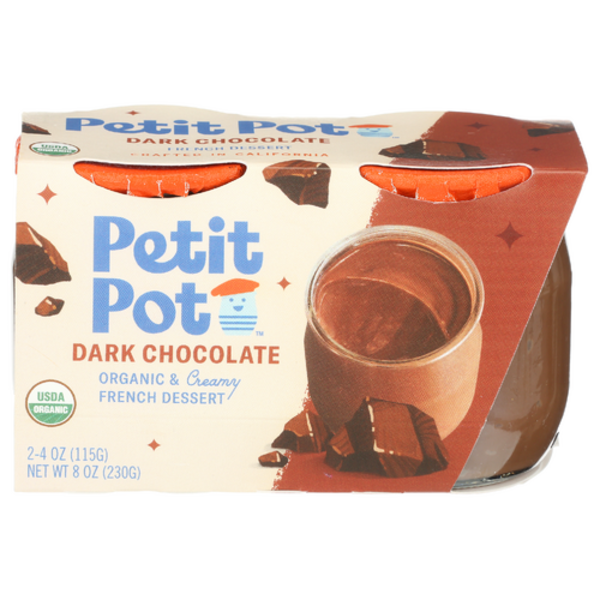 Petit Pot Organic Chocolate French Pudding 2 Pack