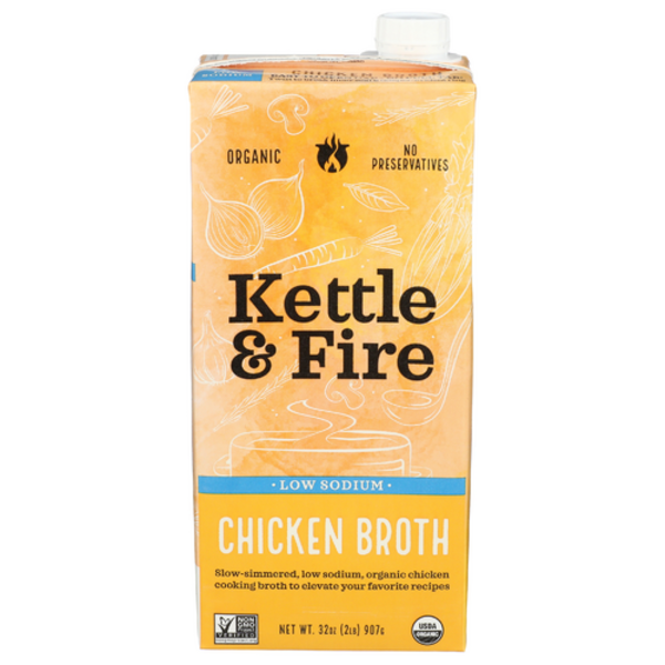 Kettle & Fire Organic Low Sodium Chicken Broth