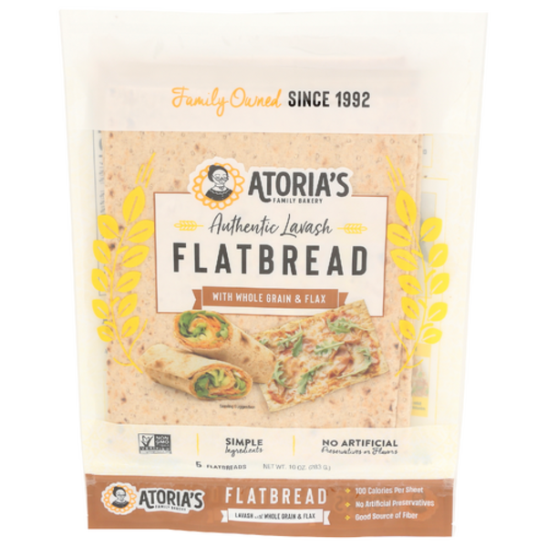 Atoria's Family Bakery Whole Grain Lavash Flatbread