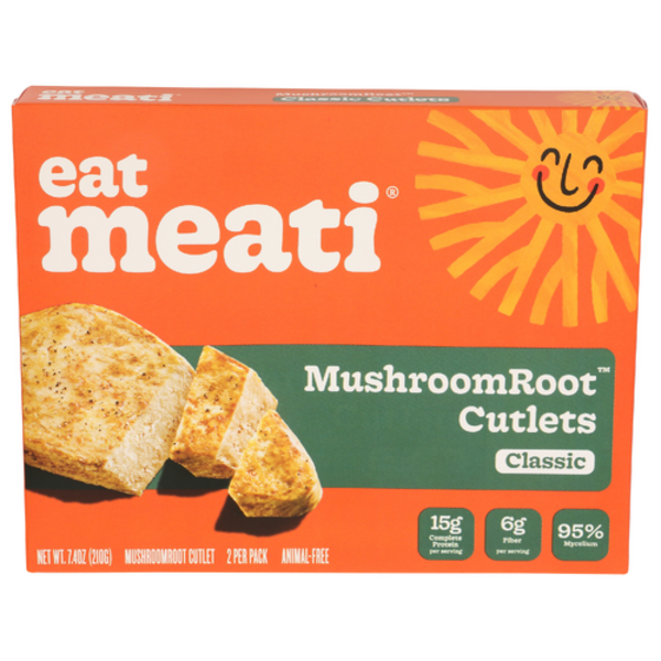 Meati Classic Cutlets Mushroom Root Protein 2 Pack