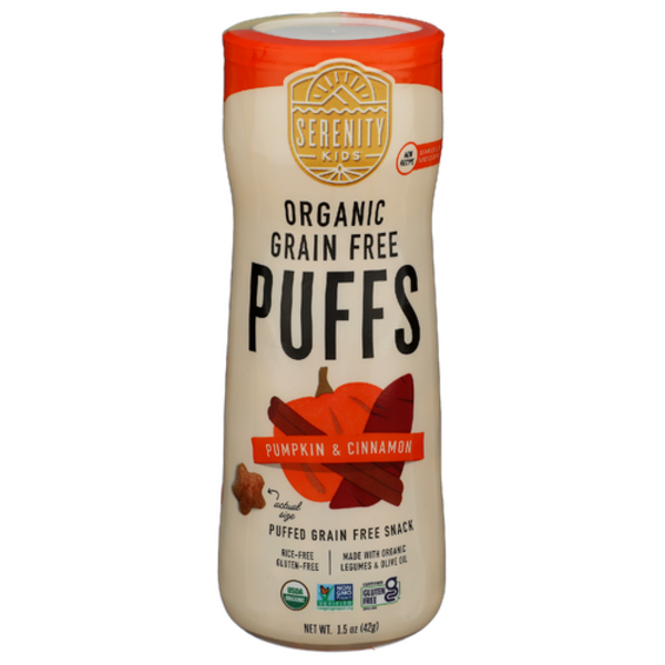 Serenity Kids Grain Free Puffs, Pumpkin & Cinnamon