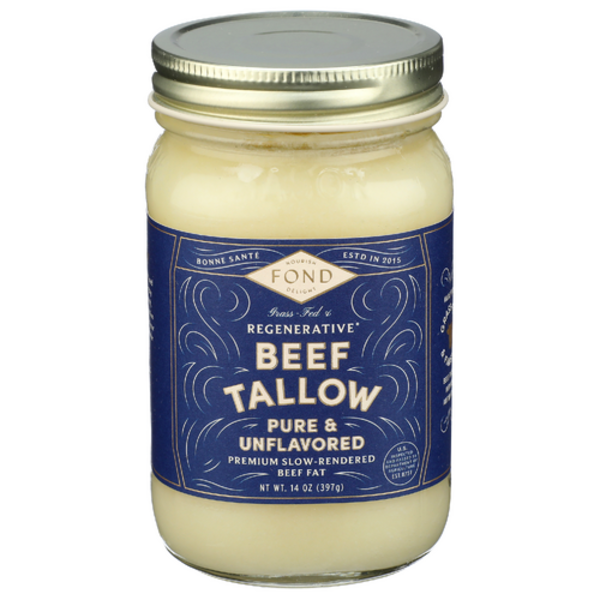 Fond Bone Broth Pure & Unflavored Beef Tallow