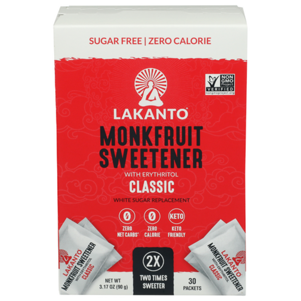 Lakanto Classic Monkfruit Sweetener 30 Packets