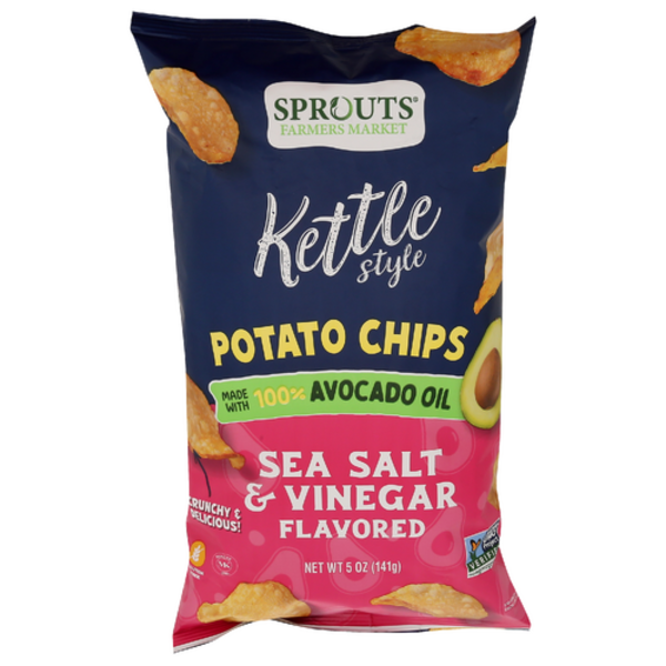 Sprouts Sea Salt & Vinegar Kettle Style Avocado Oil Potato Chips