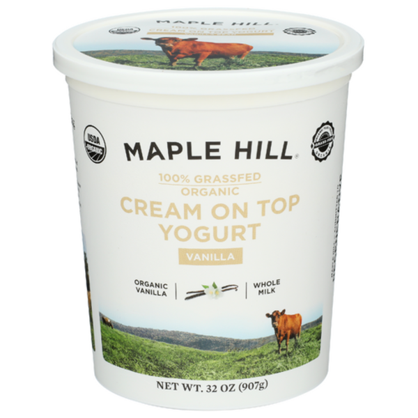 Maple Hill Creamery Organic Vanilla Cream On Top Yogurt