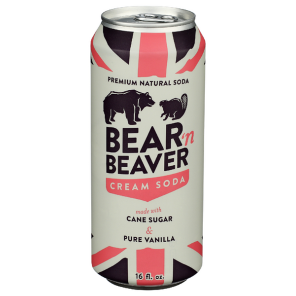 Bear N Beaver Soda Cream Soda Premium Natural Soda