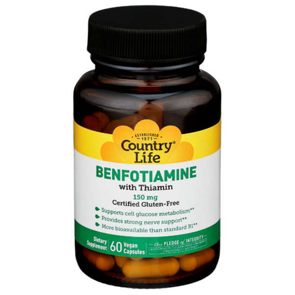 Country Life Benfotiamine With Coenzyme B1