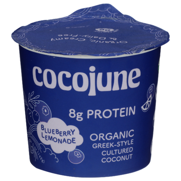 Cocojune Organic Blueberry Lemonade Greek-Style Cultured Coconut Yogurt