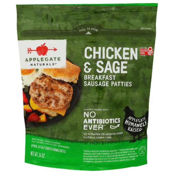 Applegate Chicken & Sage Breakfast Sausage Patties