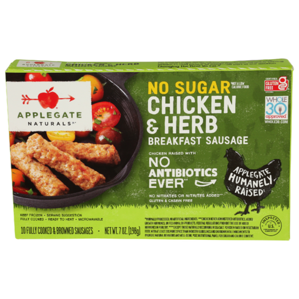 Applegate No Sugar Chicken & Herb Breakfast Sausage