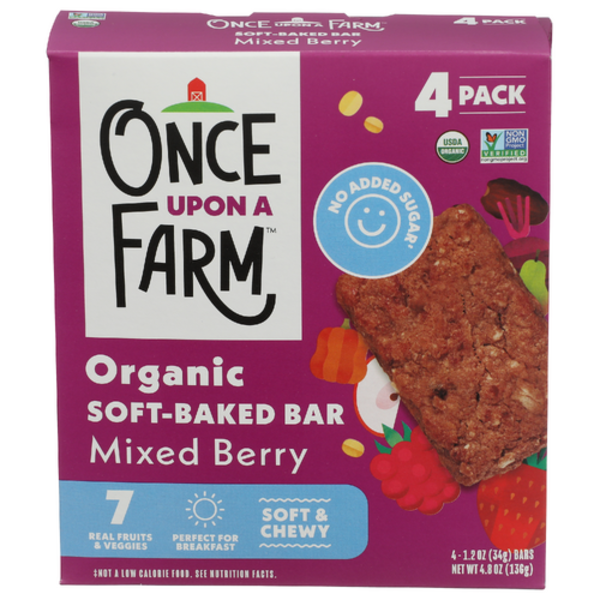 Once Upon A Farm Organic Mixed Berry Soft Baked Bars